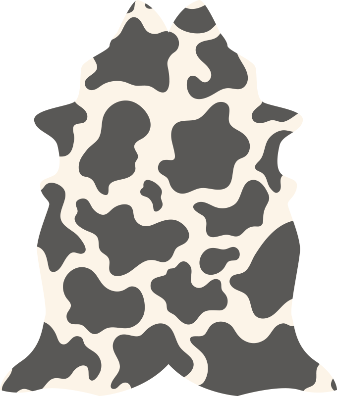 Cowhide Concept animal print vinyl carpet - TenStickers