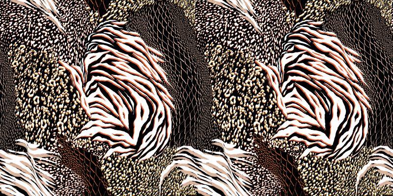 Animal print vinyl carpet striking zebra patterns - TenStickers