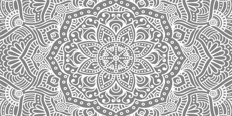 Elegant mandala bedroom vinyl rug - TenStickers