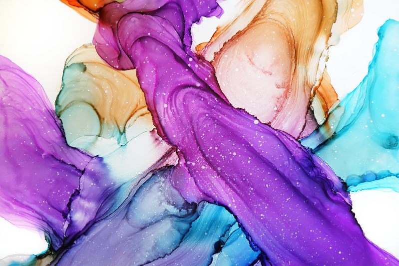 Abstract Fluid Swirls bathroom vinyl carpet - TenStickers