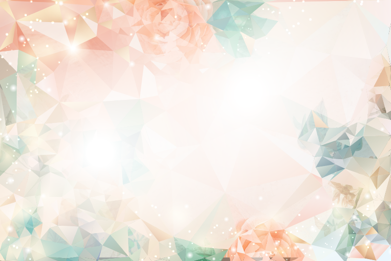 Botanical geometry floral vinyl carpet - TenStickers