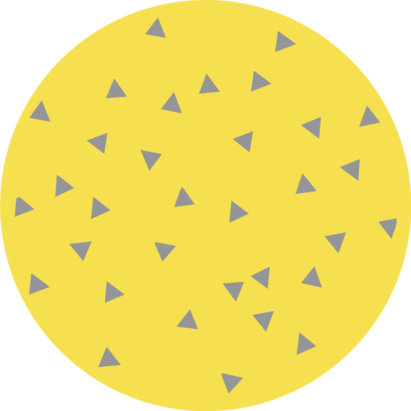 Yellow triangle design geometric vinyl carpet - TenStickers