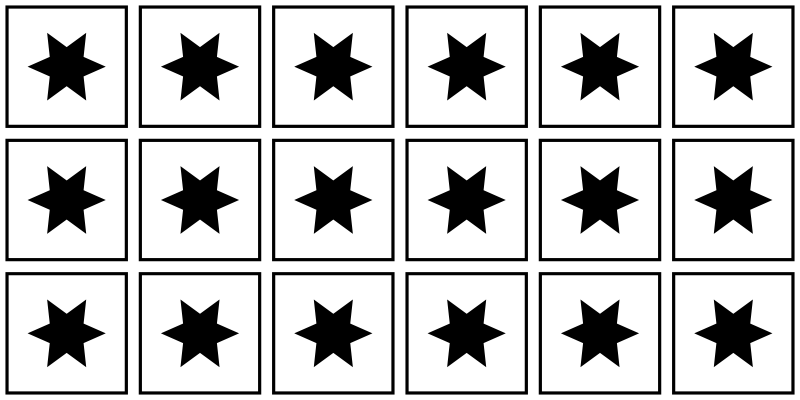 Black and white motif star vinyl carpet - TenStickers