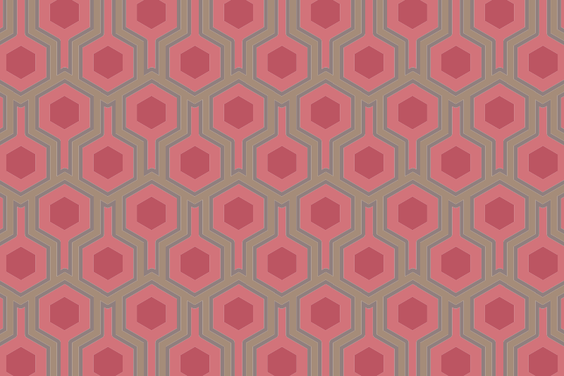 Honeycomb Configuration geometric vinyl carpet - TenStickers