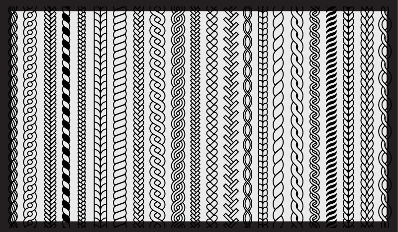 Stripes and loops bathroom vinyl carpet - TenStickers