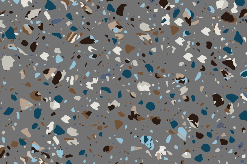 Terrazzo pebble blended marble vinyl carpet - TenStickers