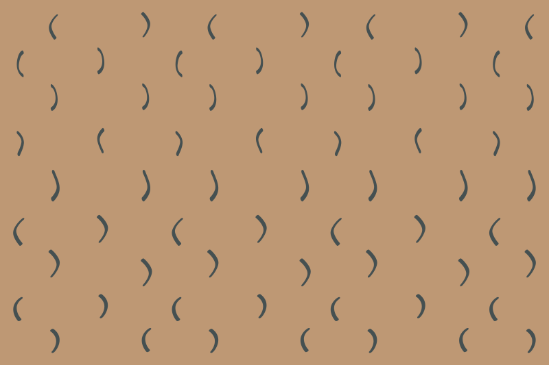 Curved brown pattern minimalist vinyl carpet - TenStickers