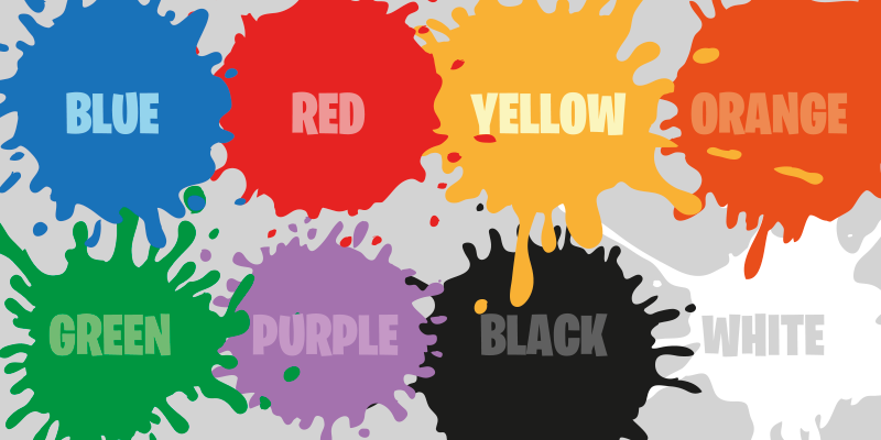 Learning colors kids kids vinyl rug - TenStickers