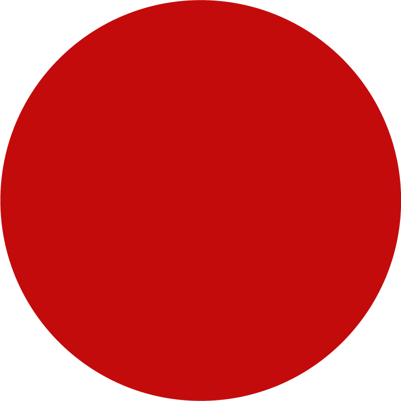 Solid Red Circle circular vinyl carpet - TenStickers