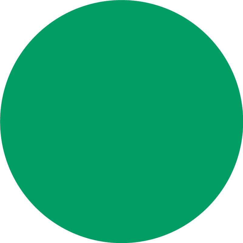 Vibrant Green circular vinyl carpet - TenStickers