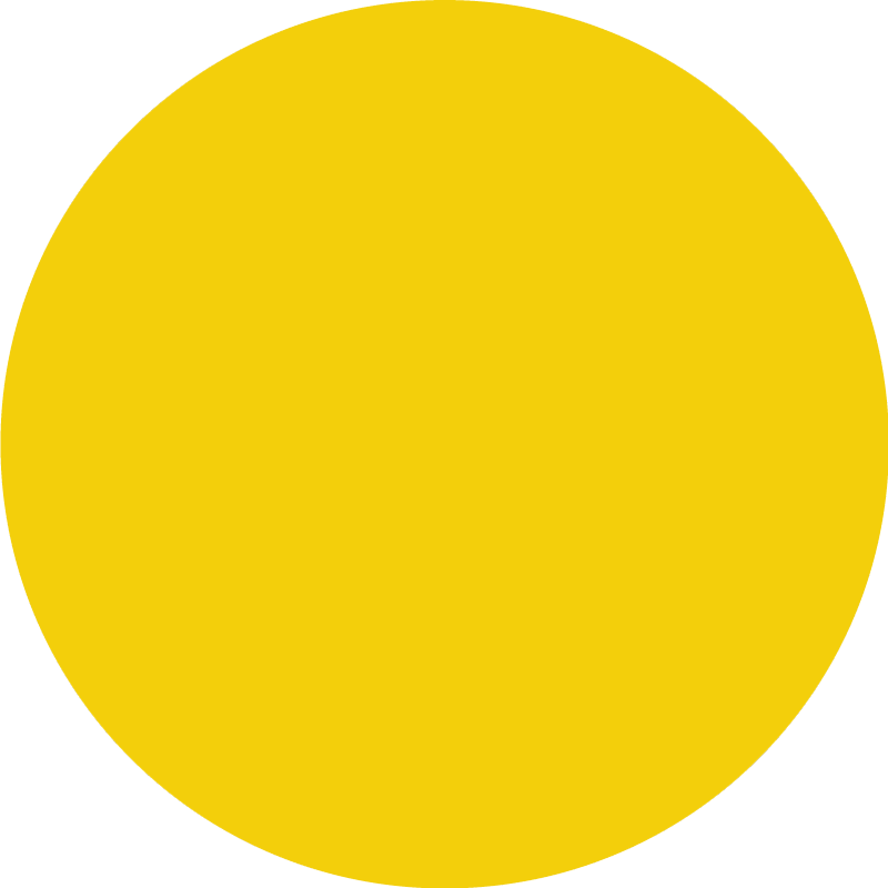 Bright Yellow circular vinyl carpet - TenStickers