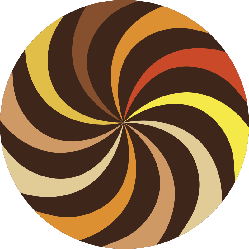 Spiral Color Burst striped vinyl carpet - TenStickers