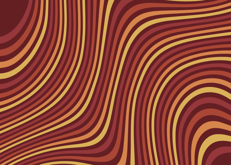 Wavy retro colorflow vintage vinyl carpet - TenStickers