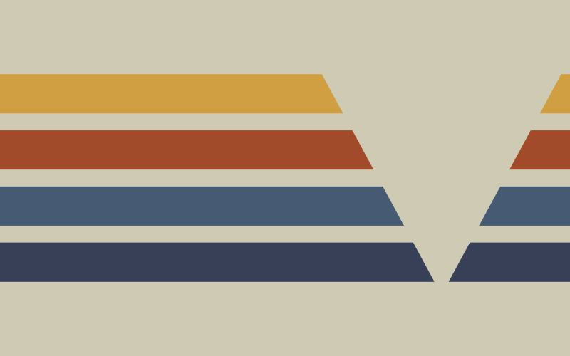 Chevron Stripes Motif geometric vinyl carpet - TenStickers