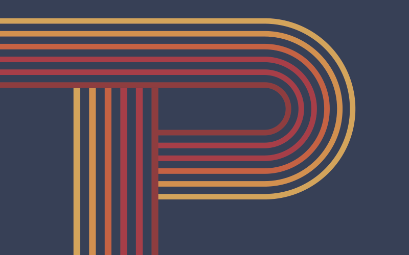 Colorful line overlay geometric vinyl carpet - TenStickers