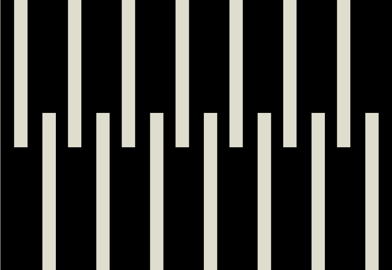 Stylish striped design teen vinyl carpet - TenStickers