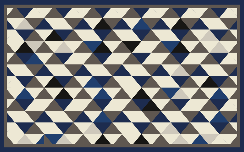 Nordic style geo nordic vinyl rug - TenStickers