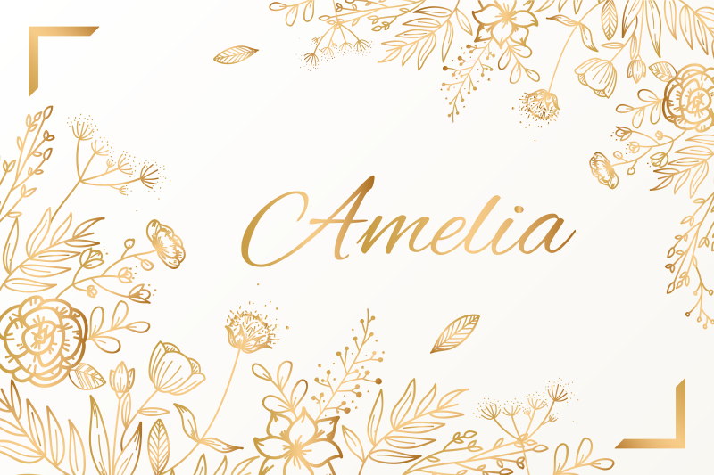 FLORAL PERSONALIZED WELCOME custom vinyl carpet - TenStickers