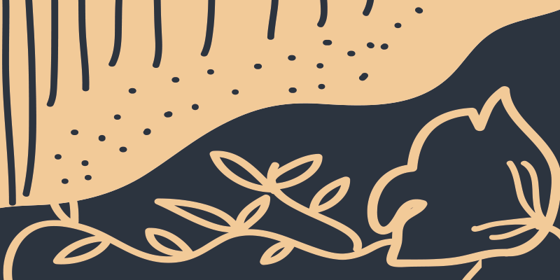 Beige leafy motif nature vinyl carpet - TenStickers