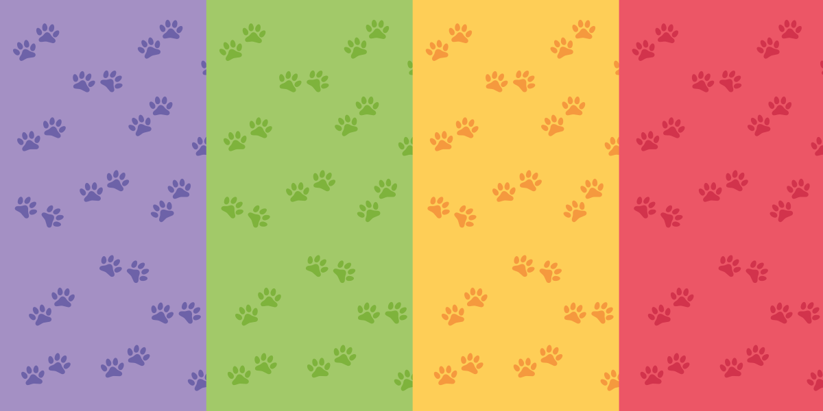 Paw Print Motif kids vinyl carpet - TenStickers