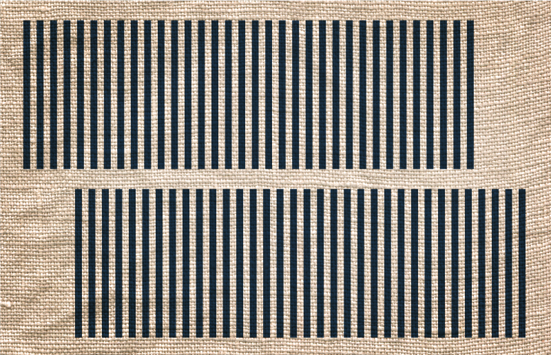 Beige striped pattern living room vinyl carpet - TenStickers