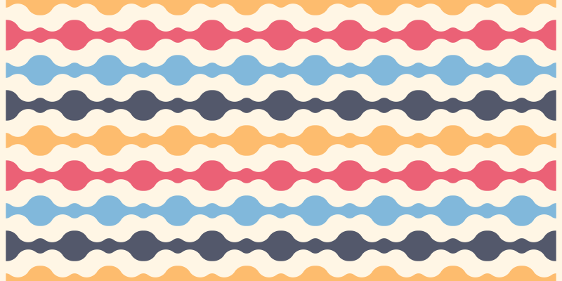 Colorful retro lines vintage vinyl carpet - TenStickers