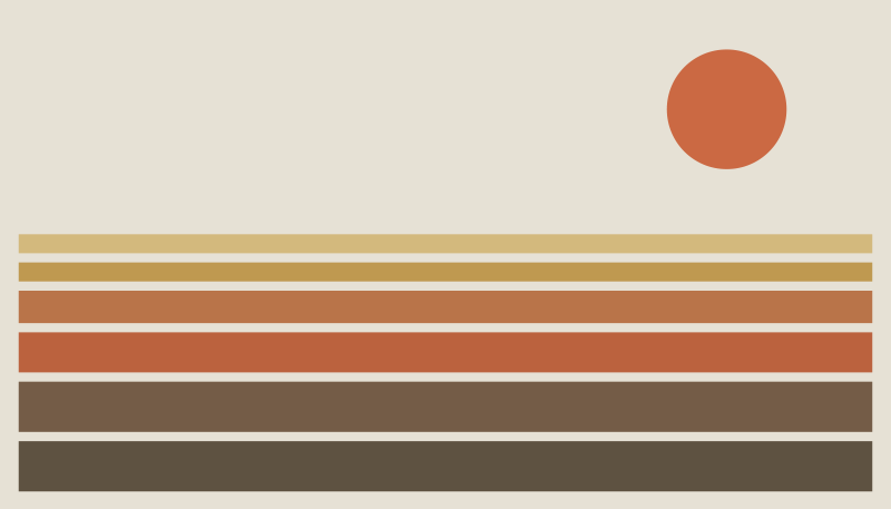 Sunset stripe pattern bedroom vinyl carpet - TenStickers