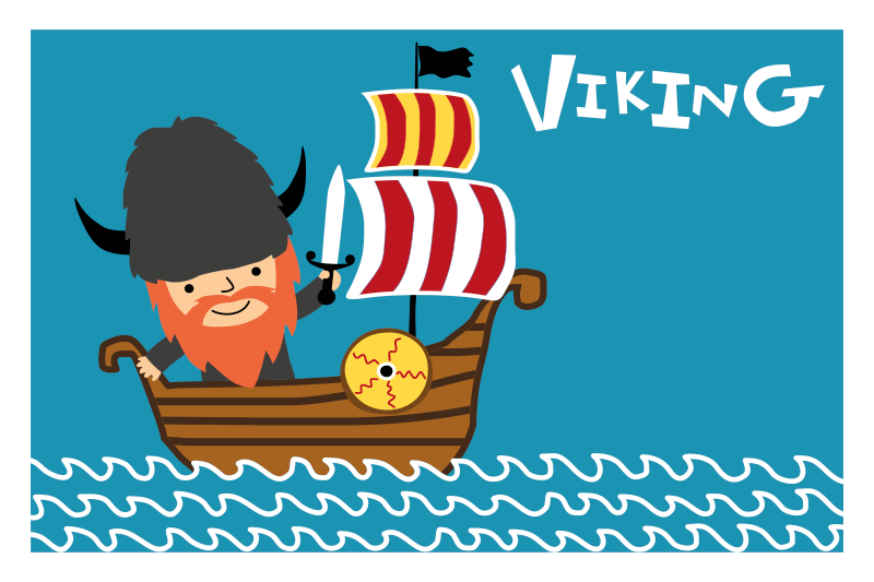Viking adventure kids vinyl carpet - TenStickers