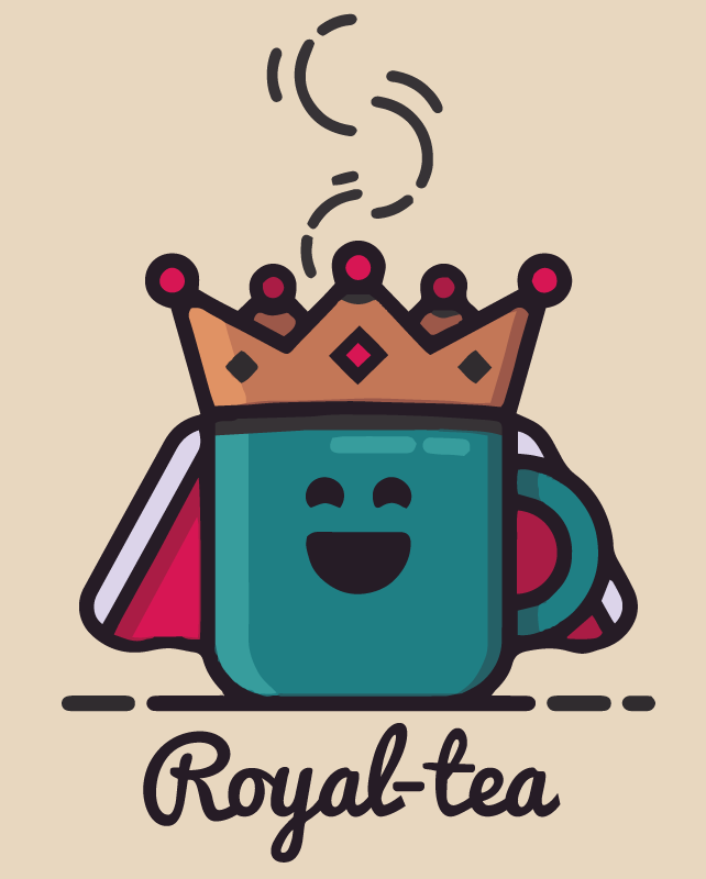 Royal-tea drawing custom rug - TenStickers