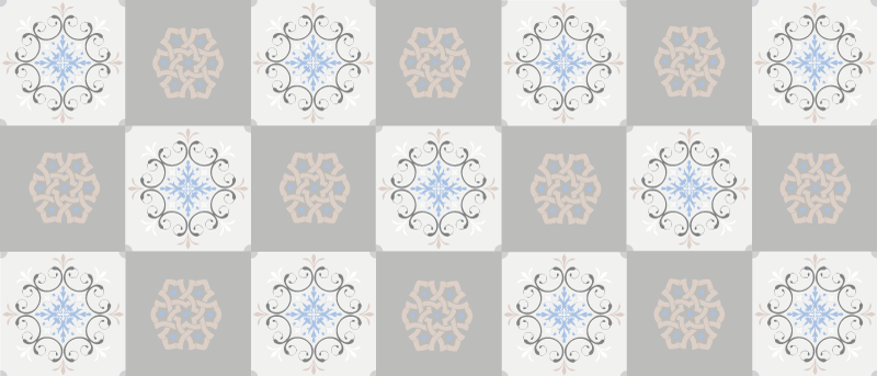 Sophisticated Textured Tiles tile vinyl carpet - TenStickers