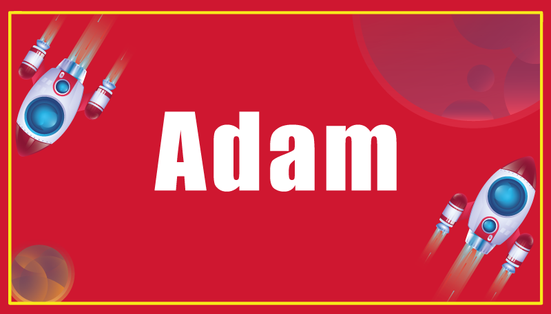 Rocket with custom name kids vinyl carpet - TenStickers