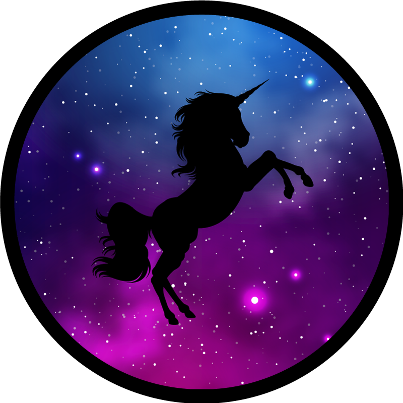 Magical unicorn scene kids vinyl carpet - TenStickers