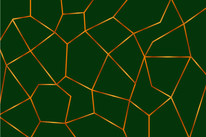 Marble vinyl carpet with green geometric design - TenStickers