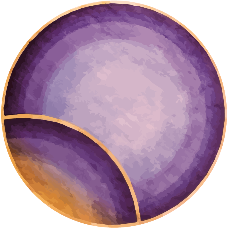 Gradient orbs purple vinyl carpet - TenStickers