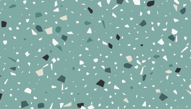 Green terrazzo style stone effect vinyl carpet - TenStickers