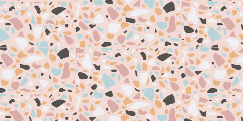 Terrazzo Patterned Shades marble vinyl carpet - TenStickers