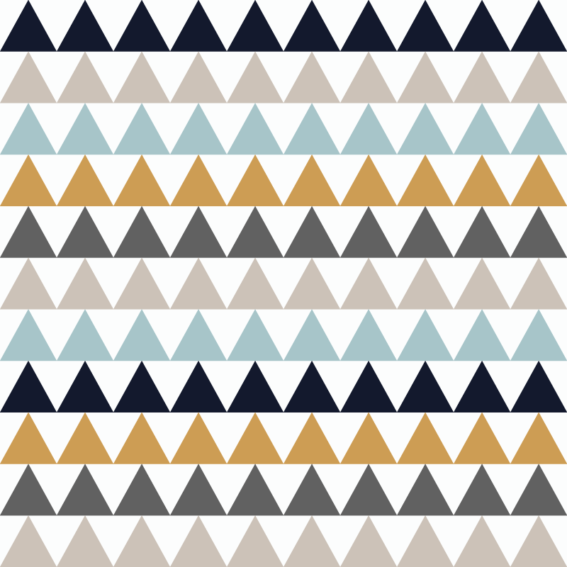 Triangular Pattern Effects geometric vinyl carpet - TenStickers