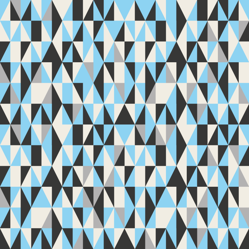 Geometric vinyl carpet triangular pattern - TenStickers