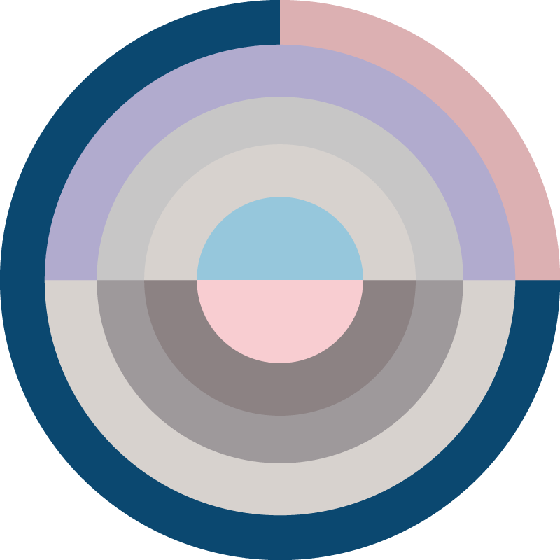 Circular colour palette modern vinyl carpet - TenStickers