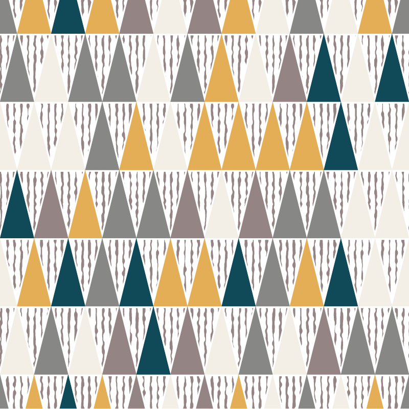 Triangular Hue Segments geometric vinyl carpet - TenStickers