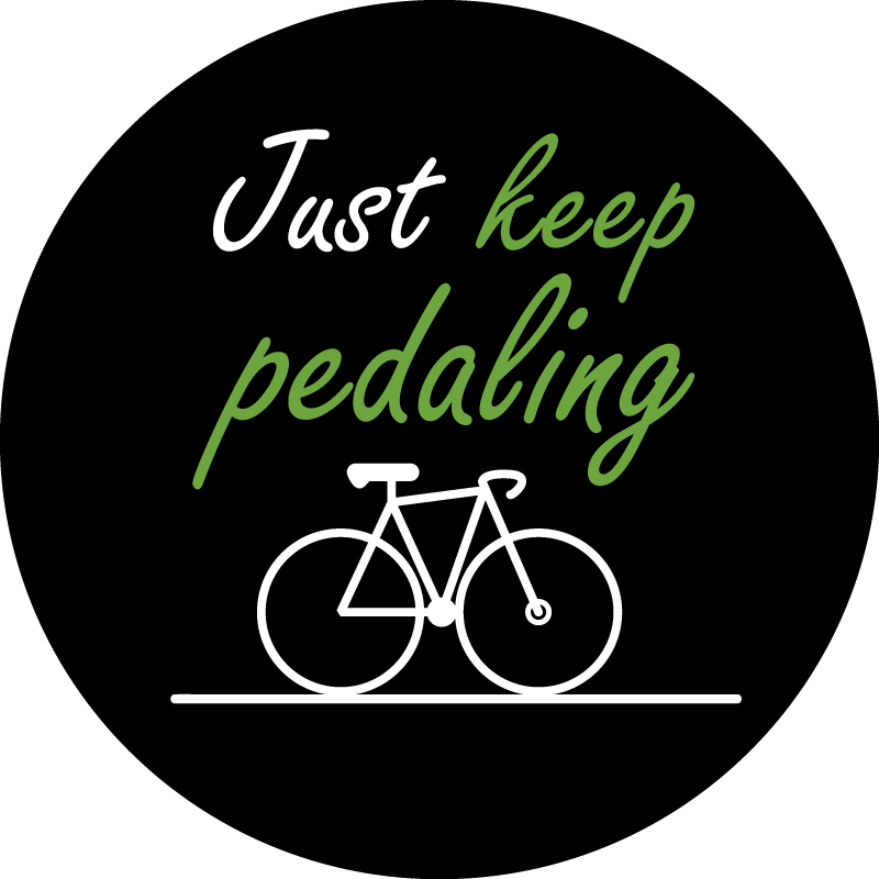 Keep pedaling custom vinyl carpet - TenStickers