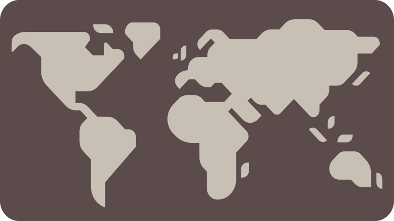 Beige and grey motif world map vinyl carpet - TenStickers