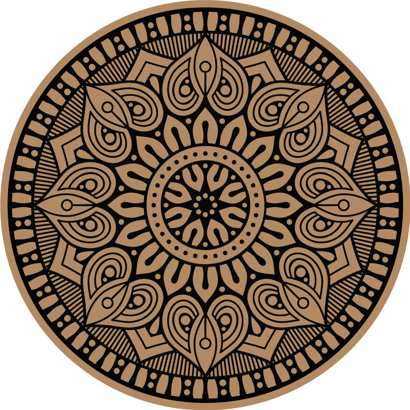 Mandala vinyl carpet elegant design - TenStickers