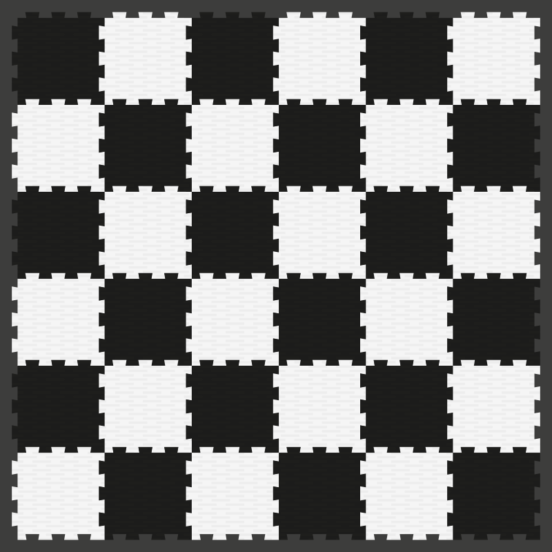 Checkerboard design geometric vinyl carpet - TenStickers