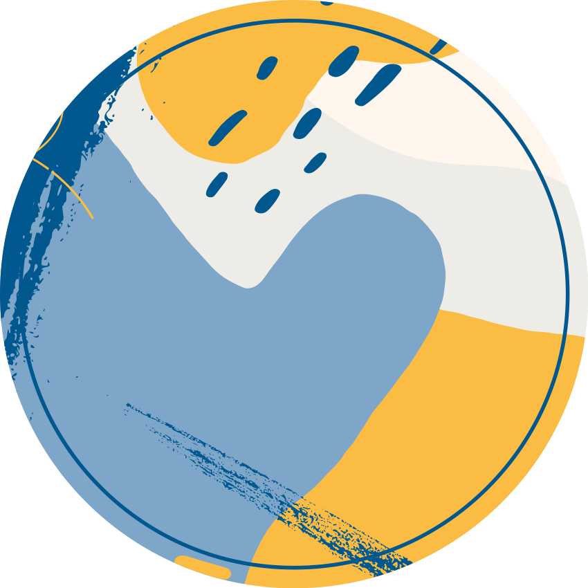 Circular Art stone effect vinyl carpet - TenStickers