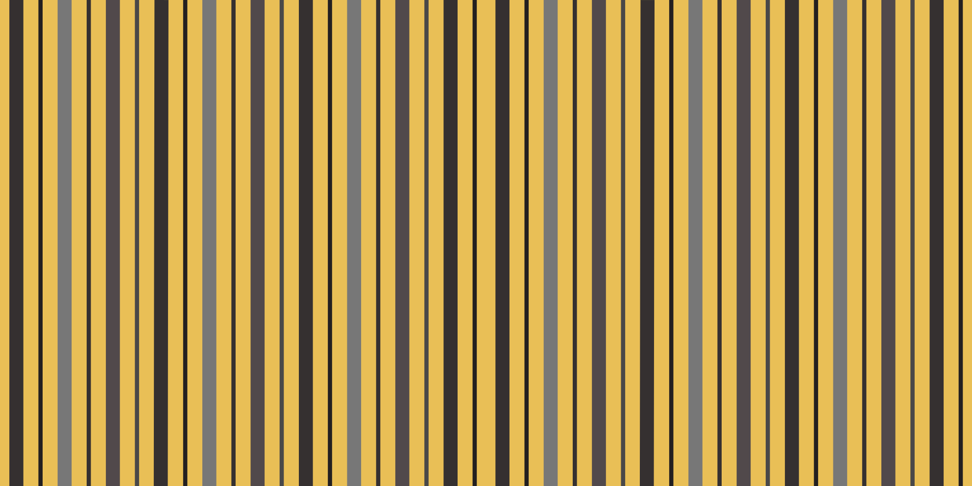Vertical yellow pattern striped vinyl carpet - TenStickers
