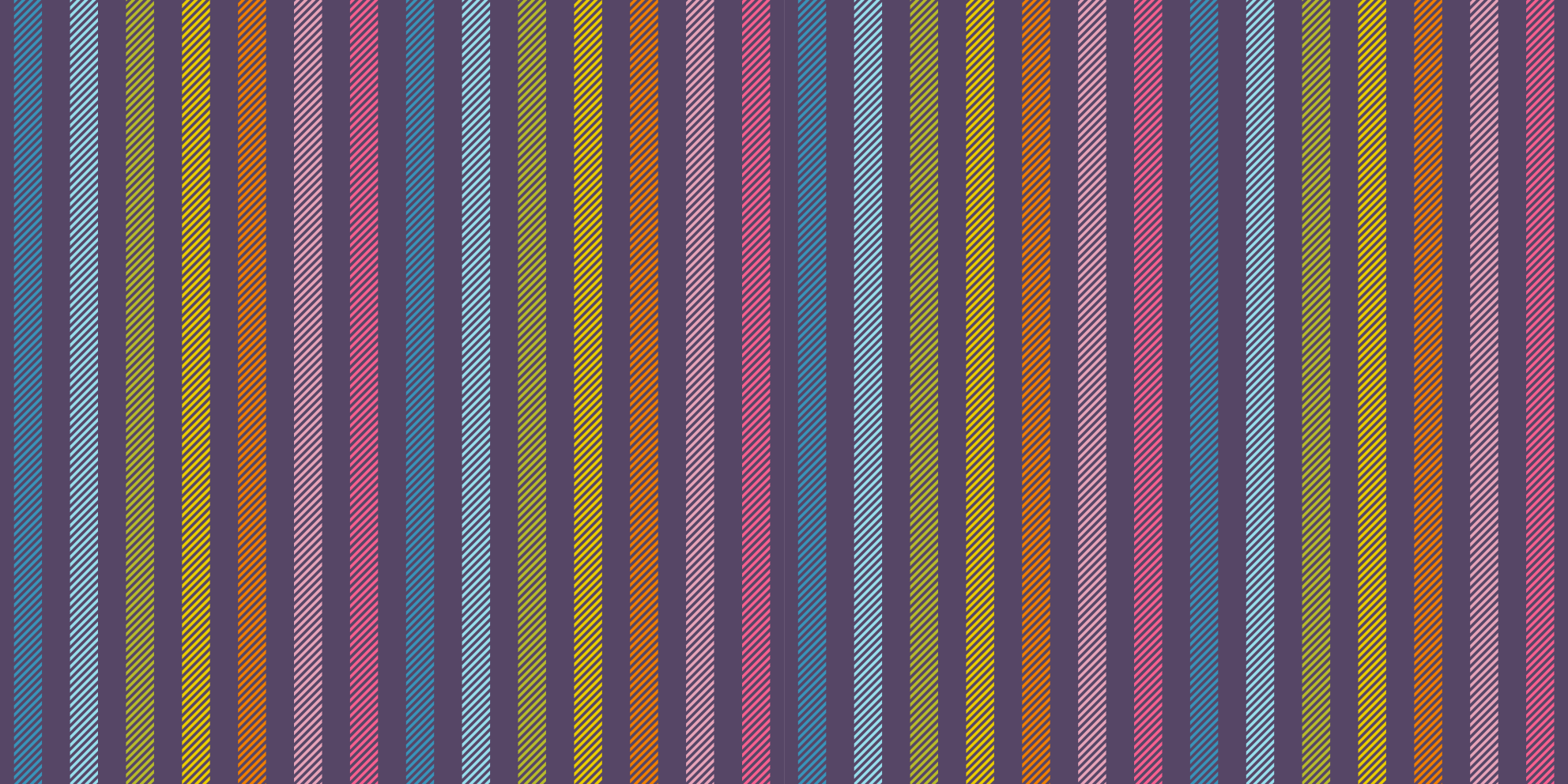 Thin multi-colored lines striped vinyl carpet - TenStickers