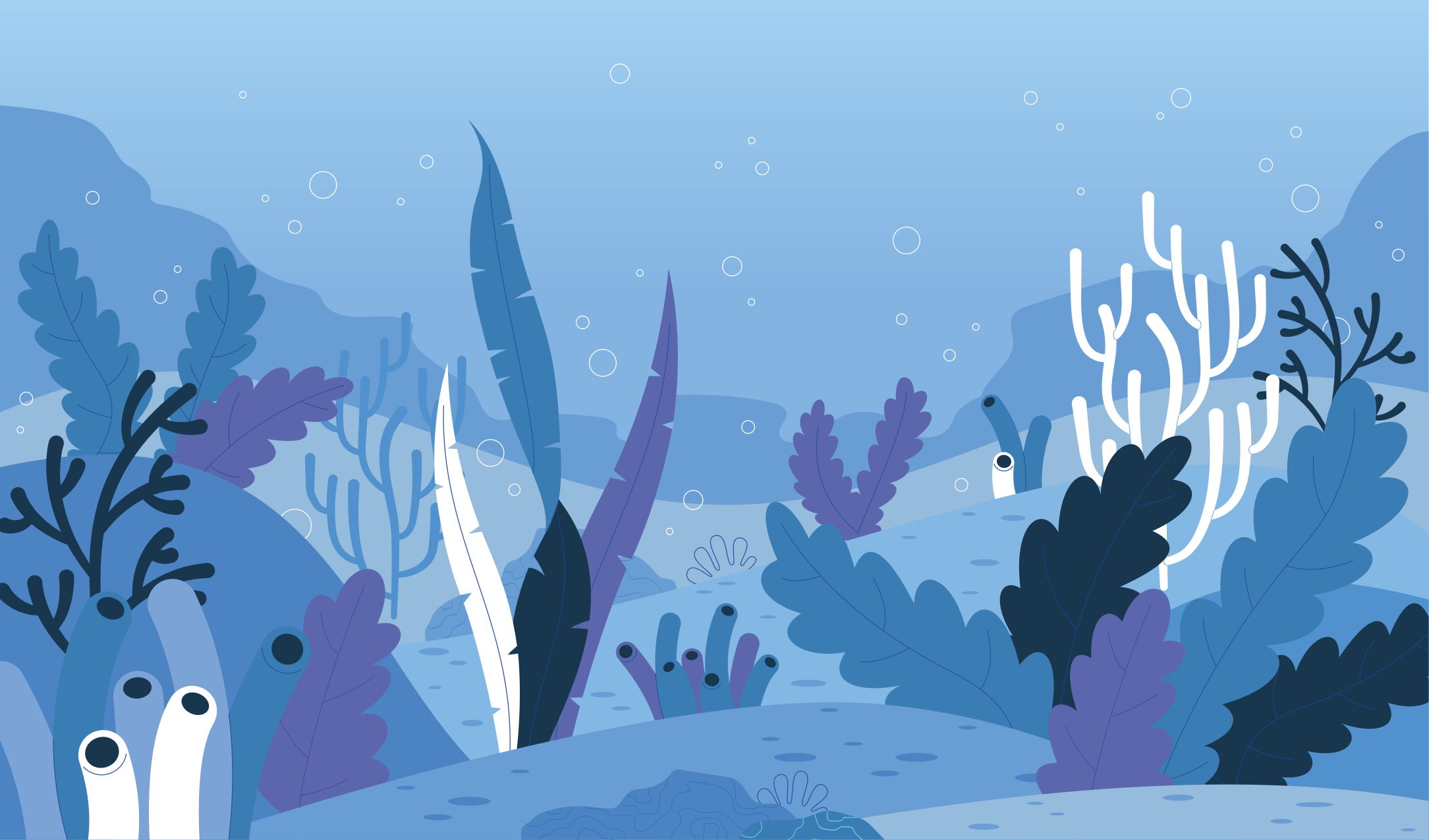 Subaquatic Landscape nature vinyl carpet - TenStickers