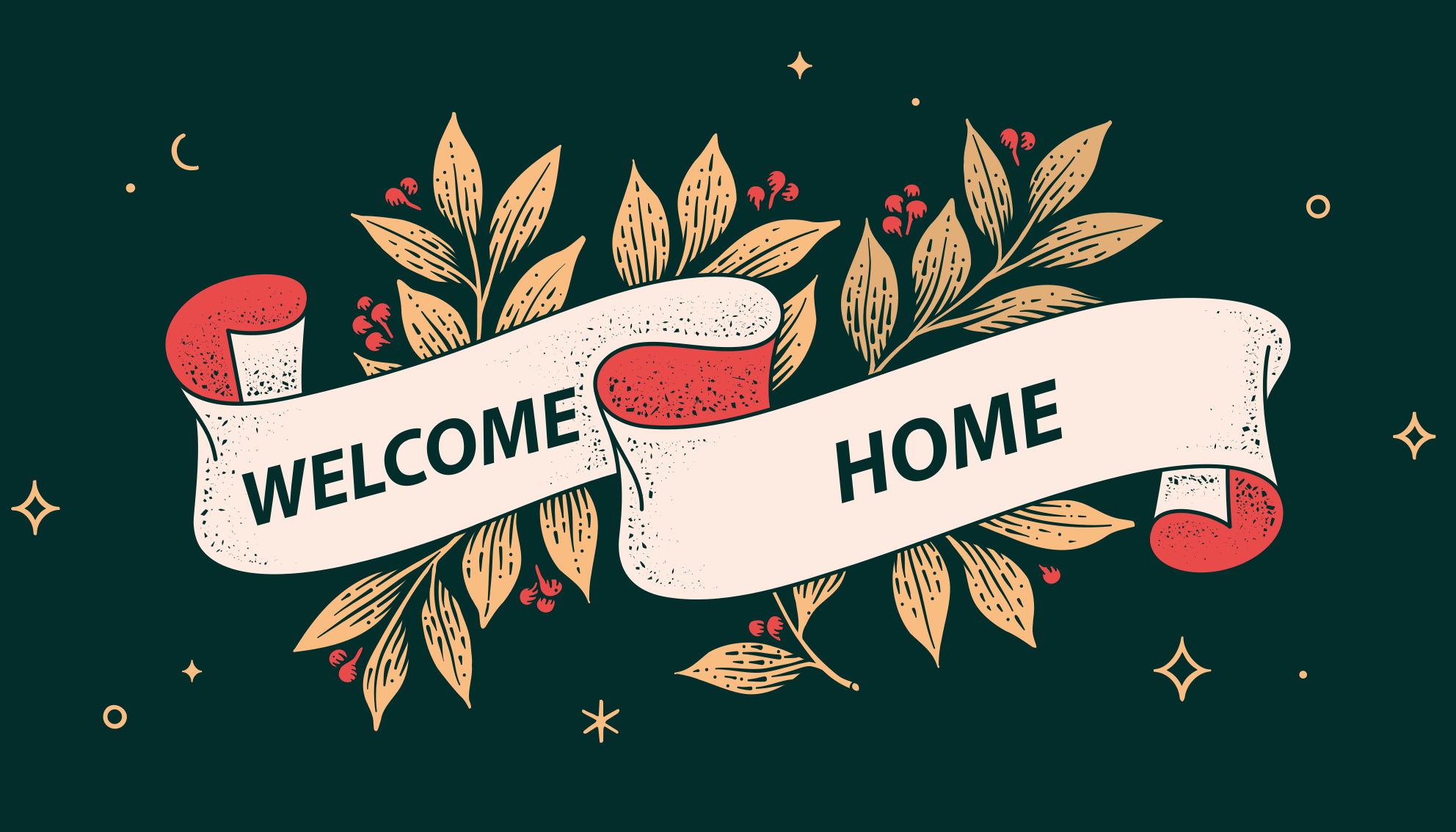 Starry welcome home entrance hall vinyl carpet - TenStickers