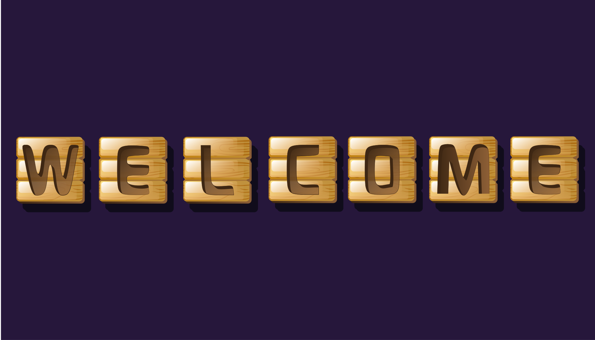 Wooden welcome tiles entrance hall vinyl carpet - TenStickers